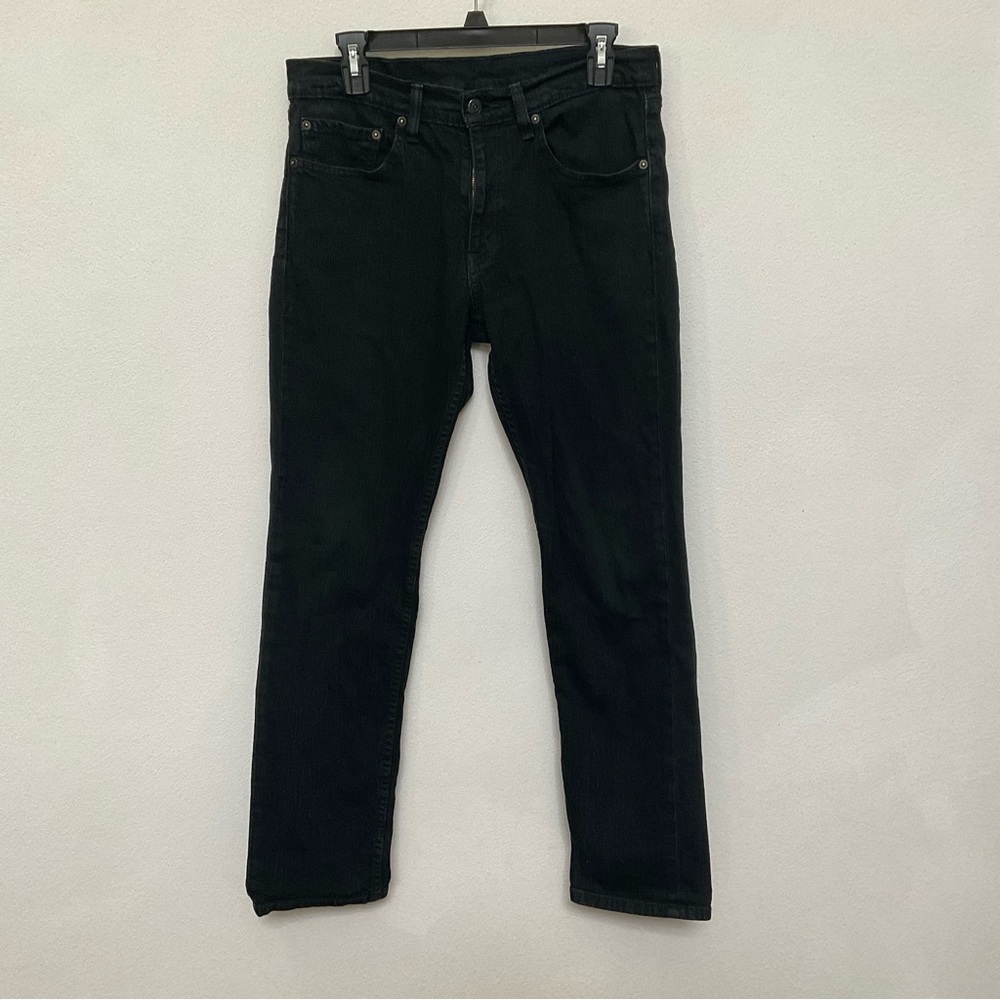 Levi Strauss Black Straight Leg Men's Jeans Size 31x30 Basic Comfort Jeans
